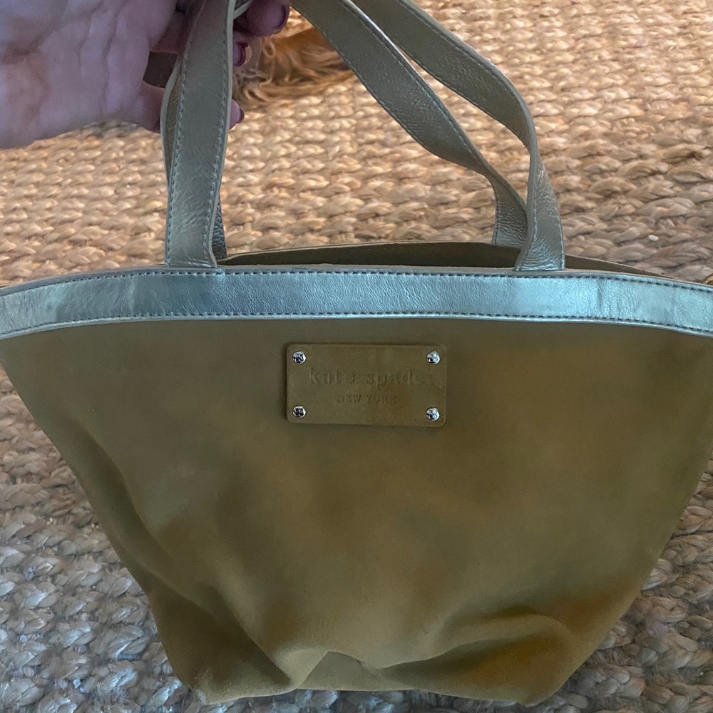 Suede Kate spade tote